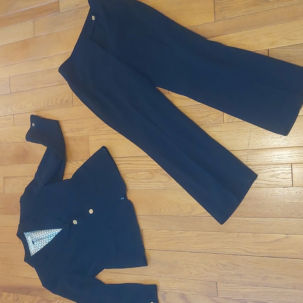 Tahari black suit